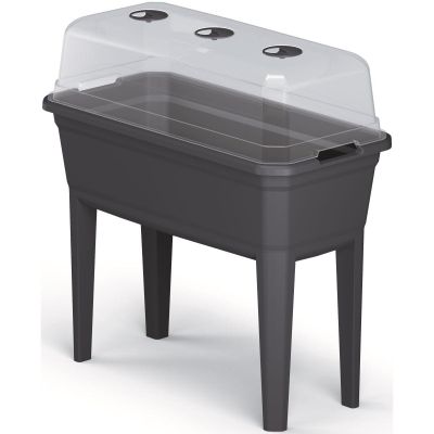 12. STANDING GREENHOUSE SEEDBED RESPANA SET ECOLINE 74.6x77.7x36.8CM ANTHRACITE