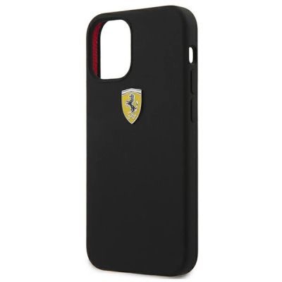 6. Ferrari FESSIHCP12SBK iPhone 12 mini 5.4" black/black hardcase On Track Silicone