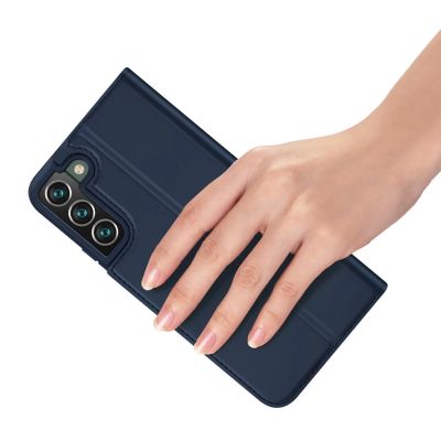 8. Dux Ducis Skin Pro Holster Cover Flip Cover for Samsung Galaxy S22 + (S22 Plus) blue