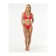 4. RIP CURL Premium Surf Hi Leg Skimpy Swim Briefs Red