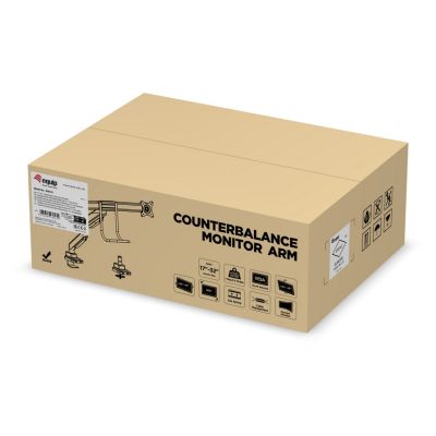 11. Accessories: Desk mount 17"-32"/2TFT 360° Gas spring 9 kg silver