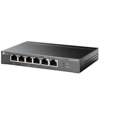 2. Switch TP-Link TL-SG1006PP Gigabit Desktop Switch, 6 ports, including 3 PoE+ ports and 1 PoE++ port