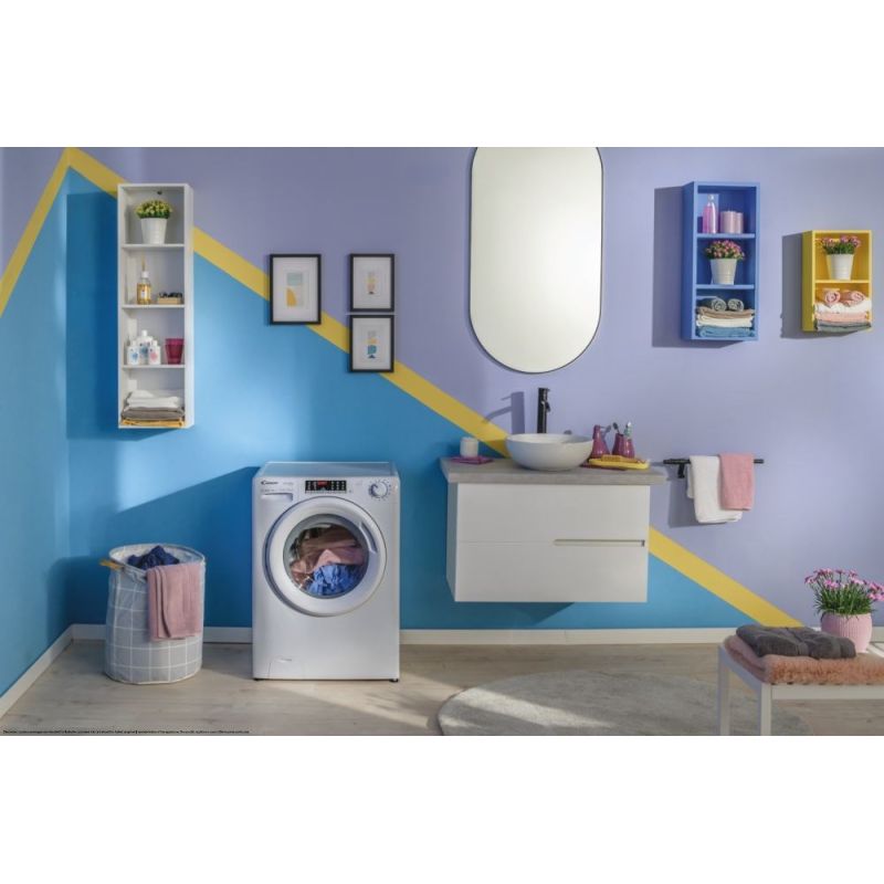 8. Candy Smart Pro Inverter CO 474TWM6/1-S Washing Machine Front Load 7 kg 1400 RPM White