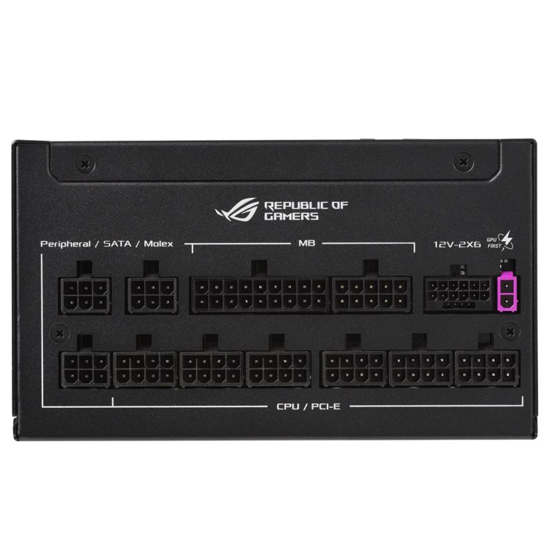 27. ASUS ROG -STRIX-1200P-GAMING-E Power Supply Unit 1200W 20+4 pin ATX Black, Multicolor