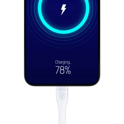 17. 3mk Rayo Charger 20W PD3.0 PPS USB-C Wall Charger + USB-C / USB-C 3A 60W Cable - White