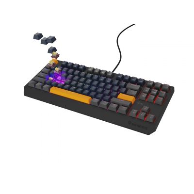 11. GENESIS THOR 230 TKL Gaming Keyboard USB + RF Wireless + Bluetooth QWERTY Black, Blue, Gray, Orange