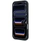 5. BMW M Quadrille Kevlar Print Tricolor Lines & Metal Logo MagSafe Case for iPhone 18 Pro Max / 17 Pro Max - Dark Gray