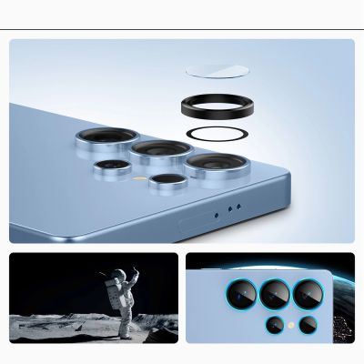 8. Spigen Optik Pro GLAS.TR EZ FIT 2-pack Camera Cover for Samsung Galaxy S25 Ultra - Black