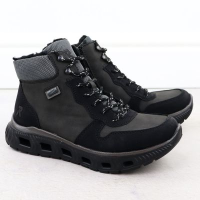 3. Rieker M6023-45 ultra-light waterproof women's ankle boots in black