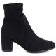 7. Black Sergio Leone BT-55 women's ankle boots with a block heel