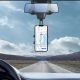 9. Car Phone Holder for Rearview Mirror - Black