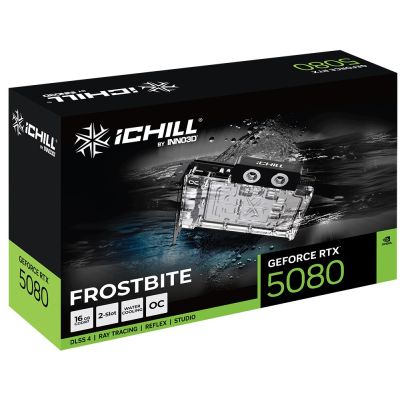 5. INNO3D GeForce RTX 5080 ICHILL FROSTBITE Graphics Card