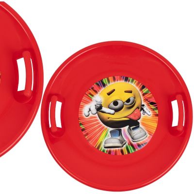 4. UFO Snow Sledding Disc, Red, R.M