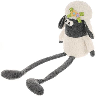12. SITTING SHEEP 18CM SPRING DECORATION
