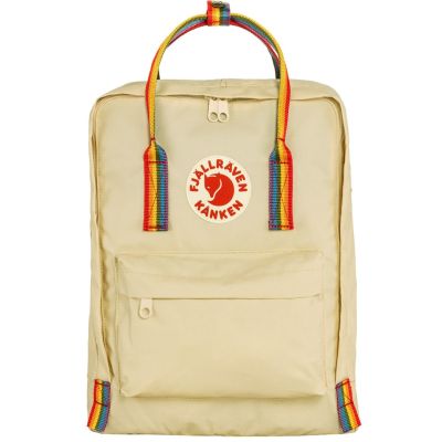 Fjallraven Kanken Rainbow backpack - light oak/patt