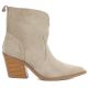 2. Women's leather cowboy boots beige Big Star TT274958