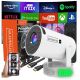 Mini Projector Android Wifi Full HD Bluetooth Projector with Battery Zenwire K400