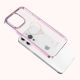 6. Silicone case with Swarovski crystals Kingxbar Wish Series for iPhone 14 Plus - pink