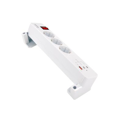 2. Equip 245556 2 m power strip 3 x network sockets Indoor White
