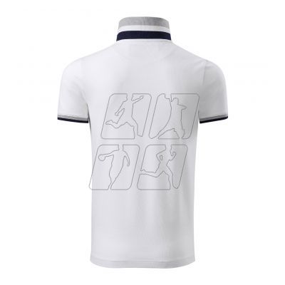 2. Malfini Collar Up M MLI-25600 white polo shirt