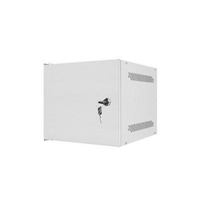 LANBERG WALL-MOUNTED RACK CABINET 10" 4U 280X310 GRAY, METAL DOORS (FLAT PACK) WF10-2304-00S