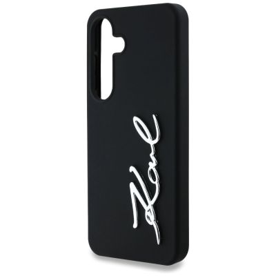 6. Case Karl Lagerfeld Silicone Metal Signature Logo Samsung Galaxy S25 black