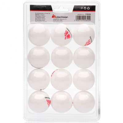 2. Meteor 15026 12-Ball Ping Pong Ball Set