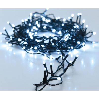 18. CHRISTMAS TREE LIGHTS LIGHT CHAIN 480 LED TIMER COOL WHITE
