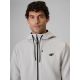 4. Men's regular training sweatshirt made of structured knit fabric 4F 4FWAW26TFSWM0891-11S