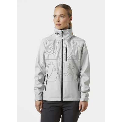 6. Helly Hansen W Crew Hooded Jacket W 34448 853