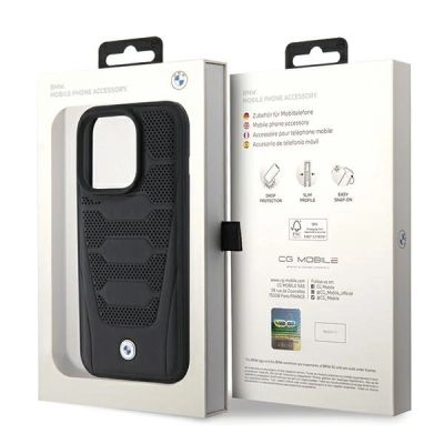 8. BMW Leather Seats Pattern case for iPhone 15 Pro Max - black