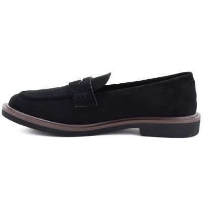 3. Women's suede lords shoes black Vinceza 62335