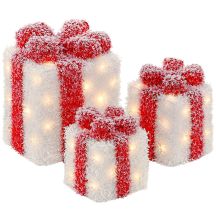 GLOWING GIFTS LIGHT DECORATION SET 3 PCS 30 LED TIMER