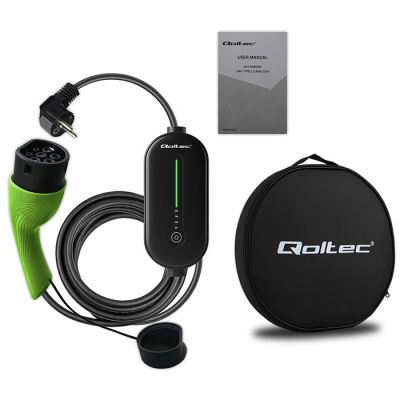 12. Mobile charger for electric cars EV with regulation 2 in 1 Type 2, 3.5kW, 230V, LCD, LED, 5m