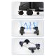 9. Orico CPB4 Adjustable Computer Stand with Wheels - Black