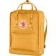 3. Fjallraven Kanken city backpack - ochre/confetti pattern
