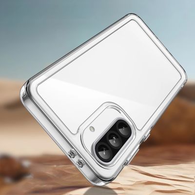 3. Outer Space Case for Samsung Galaxy A26 Cover with Flexible Frame - Transparent