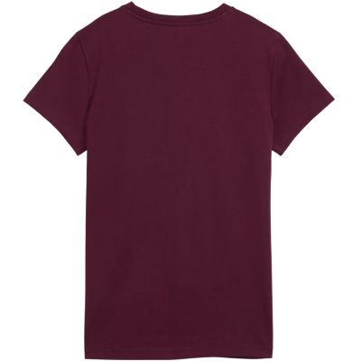 3. Puma Ess Centered Cat Logo Tee Women’s T-Shirt Burgundy 692916 24