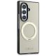 4. Guess Magnetic Ring Stand Grained Classic Logo MagSafe case for Samsung Galaxy Z Fold 8 Ultra - beige