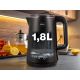 5. ELDOM CORDLESS KETTLE C515C 1.8 L 2000W BLACK 5 PROGRAMS 45, 55, 70, 85, 100°C, KEEP TEMPERATURE