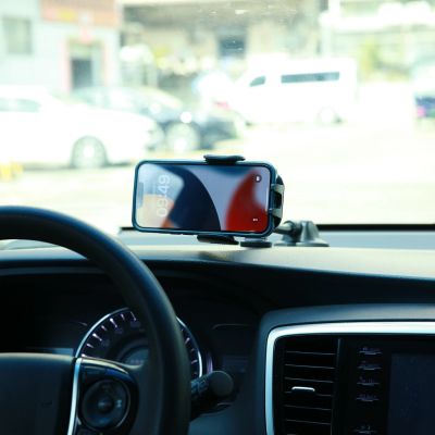 5. Joyroom car phone holder with flexible arm for dashboard or windshield, black (JR-ZS259)