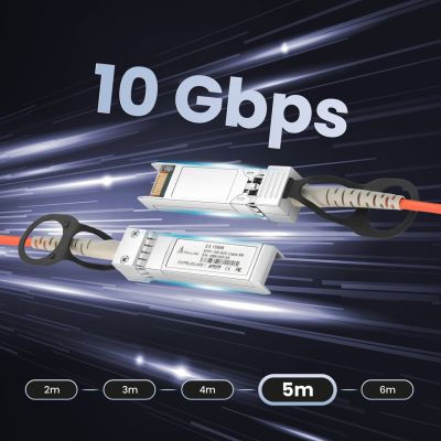 10. Extralink SFP+ AOC Cable AOC SFP+ 10Gbps, 5m