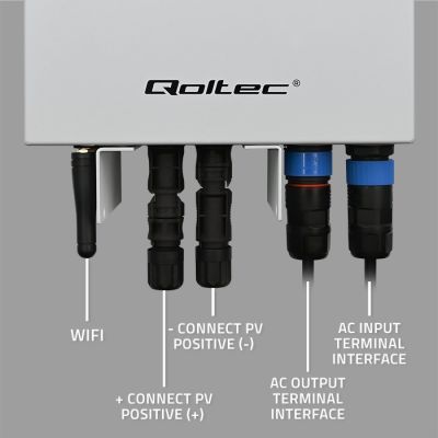 3. Qoltec Inverter Solar water heating converter ECO Solar Boost MPPT BYPASS LCD 3kW/4kW Wi-fi