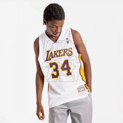 2. Mitchell &amp; Ness Los Angeles Lakers NBA Shaquille O&#39;Neal T-shirt M SMJY4442-LAL02SONWHIT