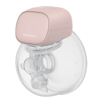 MOMCOZY S9 Pro Wearable Breast Pump, Pink, Single Pack 0