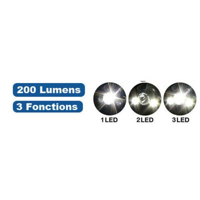 9. GRUNDIG DELUXE 1 LED and 2 COB TOURIST HEADLAMP