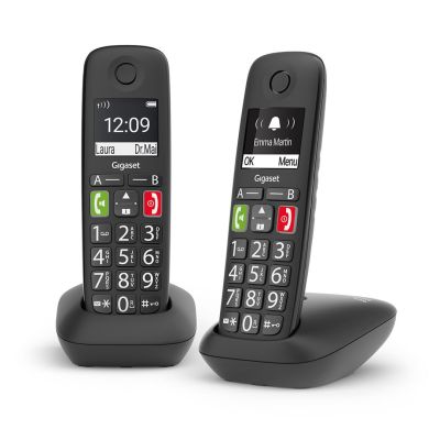 2. Gigaset E290 Duo - Schnurloses DECT Telephone black