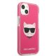 4. Karl Lagerfeld Choupette Head case for iPhone 13 - fuchsia