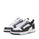 8. Puma Rebound V6 Lo Mid kids' shoes white and black 393833 01