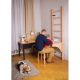 66. WOODEN PULL-UP LADDER WITH DESK BENCHK 112